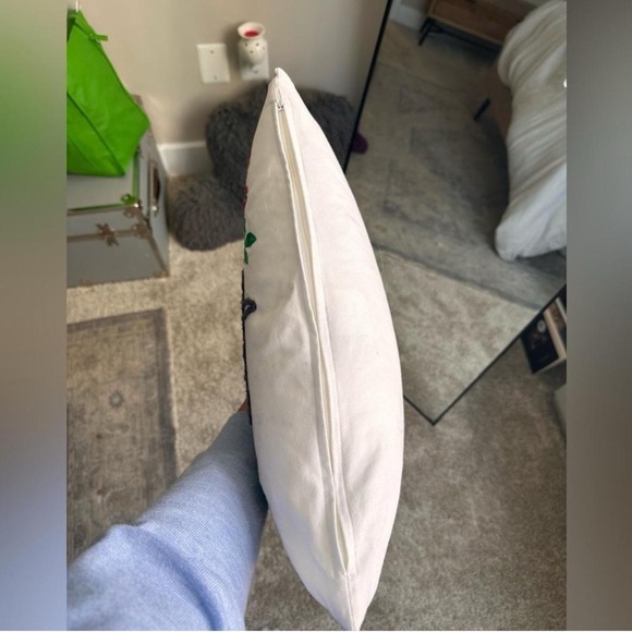 Nordstrom at Home Floral Embroidered Accent Pillow - White and Multicolor - Picture 2 of 4